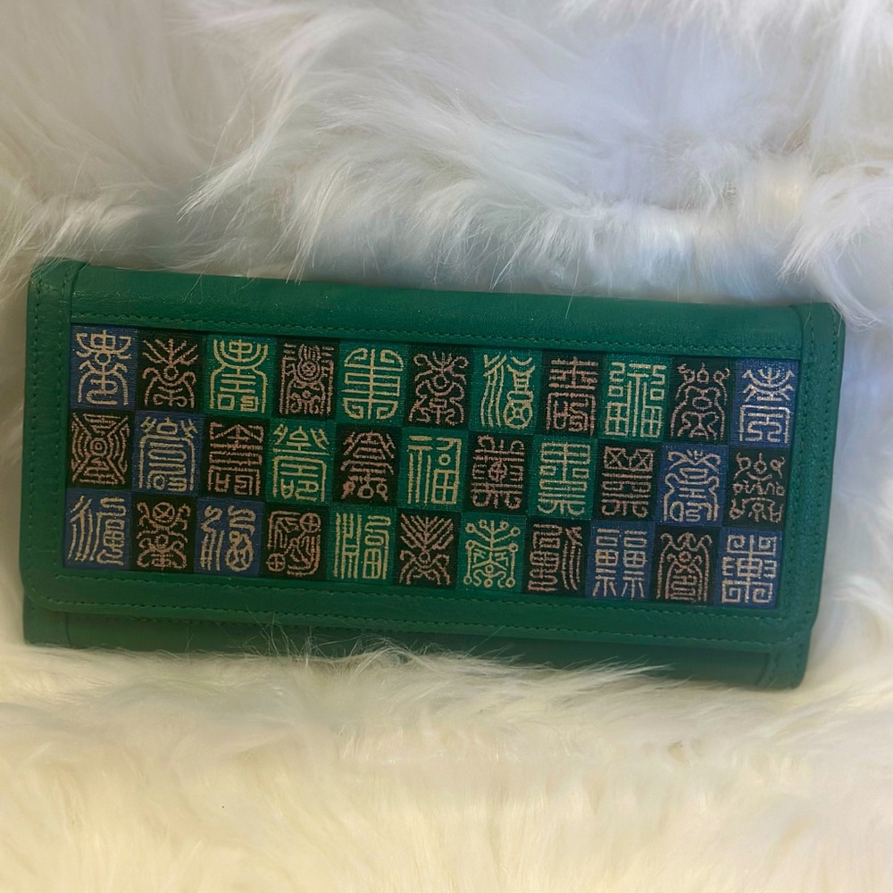 EUC Green Long Fashion Wallet